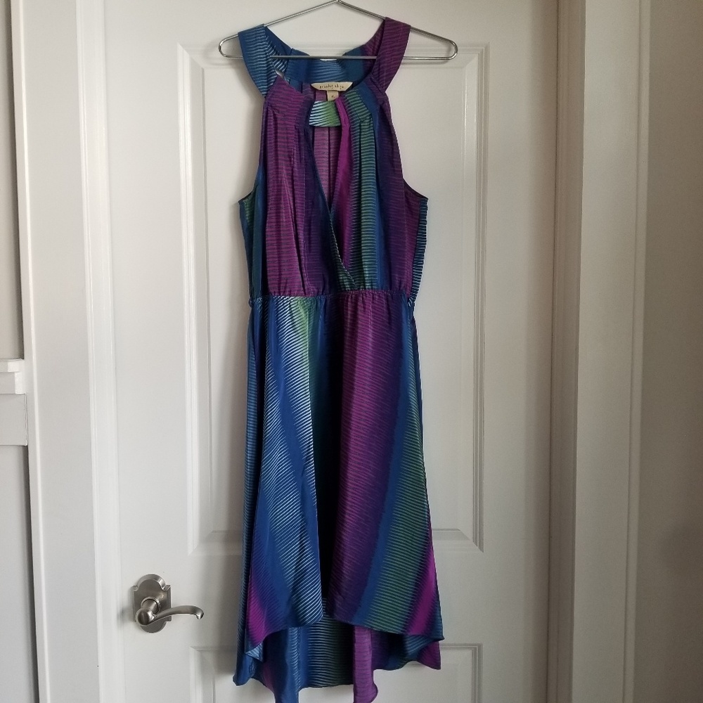 Presley Skye High-Low Silk Dress